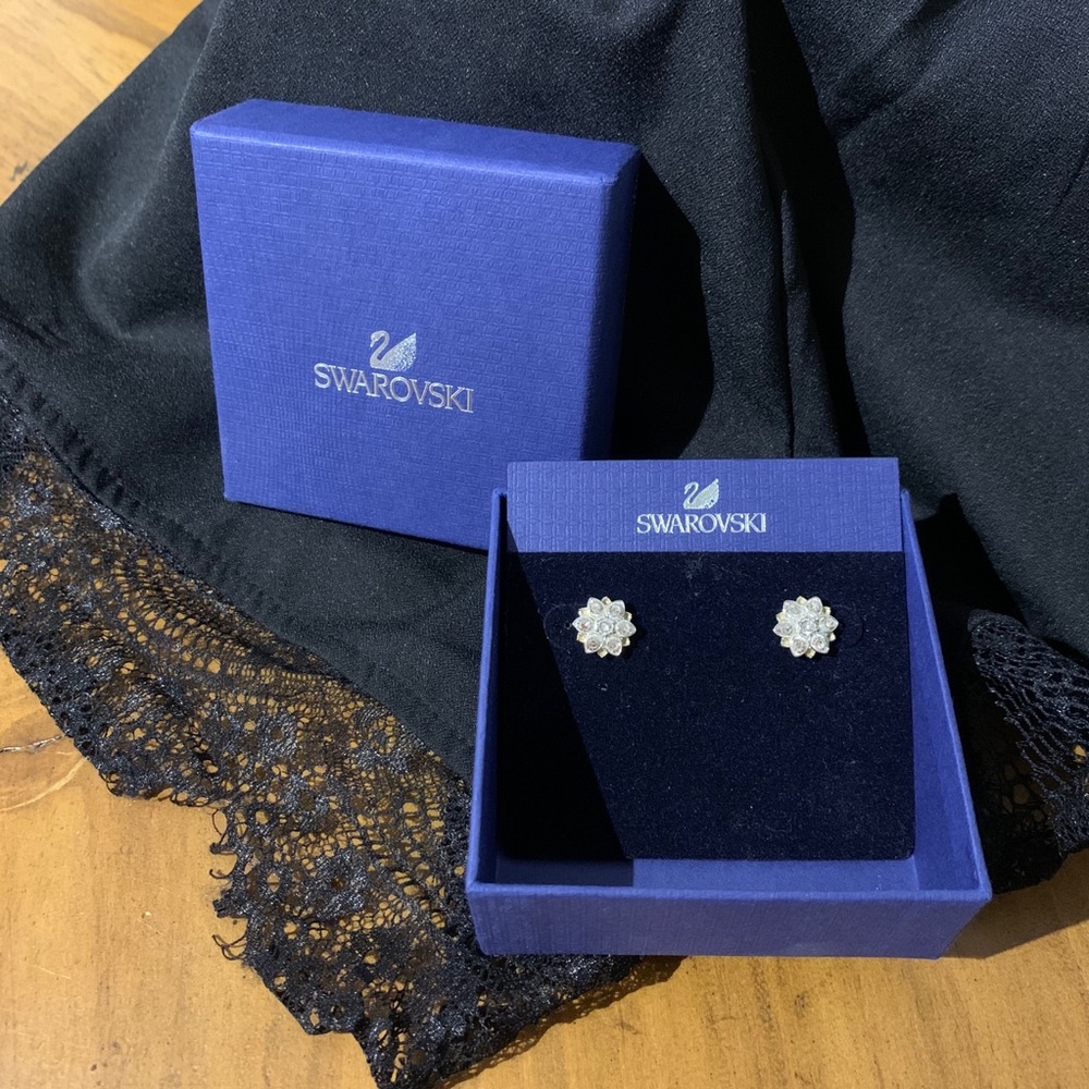 Swarovski Floral Earrings